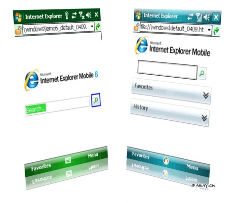 Internet Explorer Mobile 6 vs Inter Explorer Mobile 4