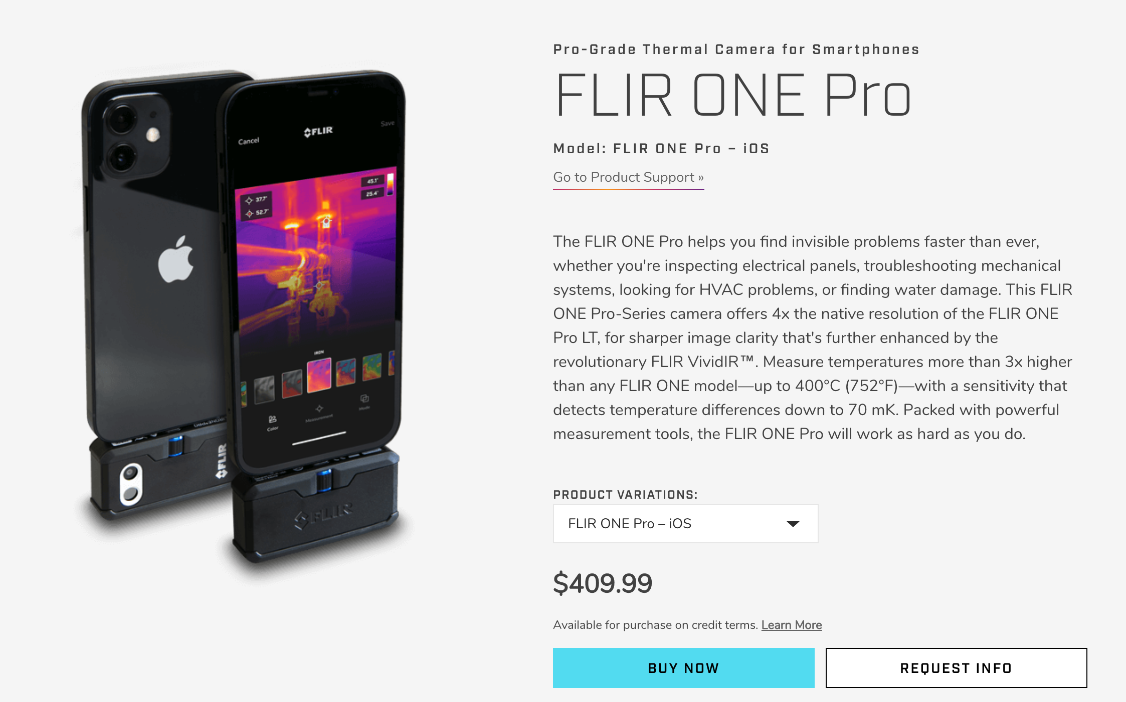 热成像」FLIR ONE PRO IOS版手机热成像仪-aRAY「爱生活.爱剁手.爱折腾」